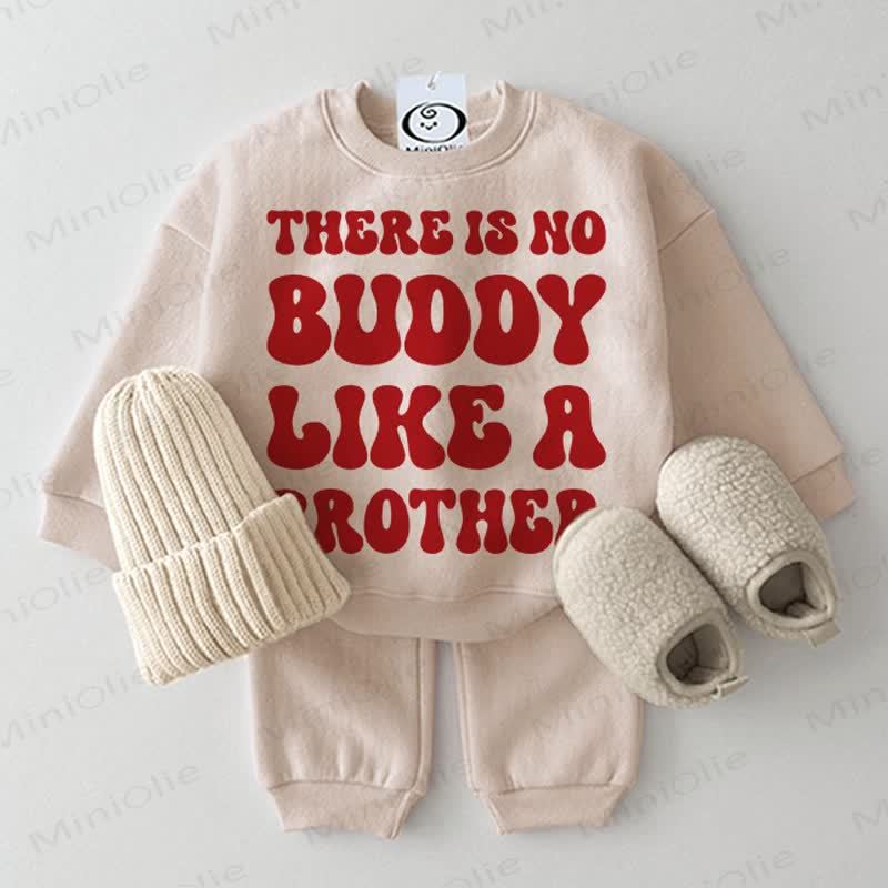 ES THERE IS NO BUDDY LIKE A BROTHER Baby 2-teiliges Beige Set - Beige - 2-3J - image 1
