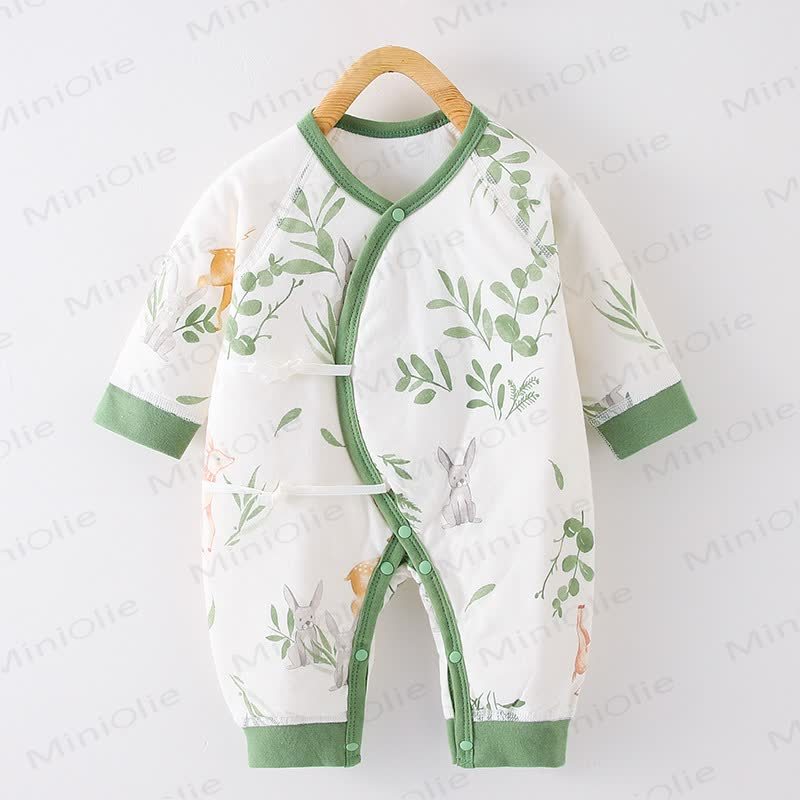 Strampler Baby -Schlafanzug mit Hasen- und Pyjama - Grün - 3-6M - image 1