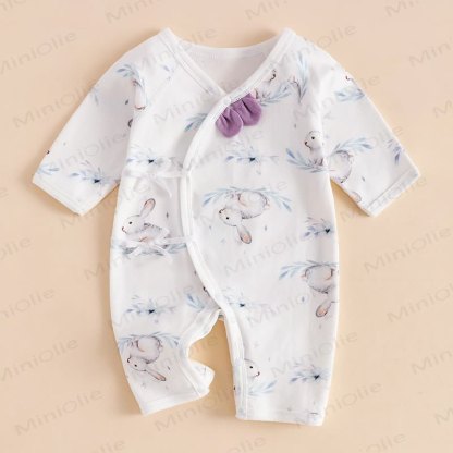 Baby -Schlafanzug mit Pyjama für Neugeboren - Lila - 3-6M - image 1