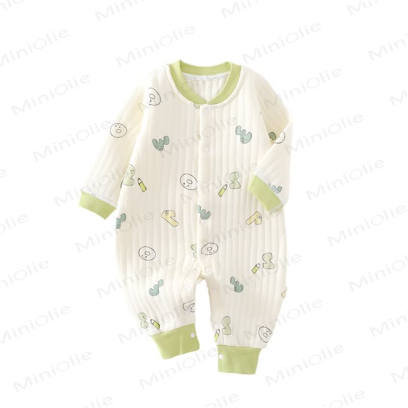 Baby - Pyjama mit Zahlenmuster für Neugeboren - Beige - 18-24M - image 1
