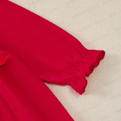 Baby Kleinkind Mädchen Schleife Liebe Kleid Stricken  - image 6