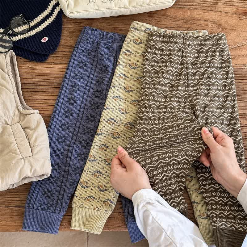 Gamaschen mit Blume für Baby und Kleinkind , Vlies gefüttert - image 2