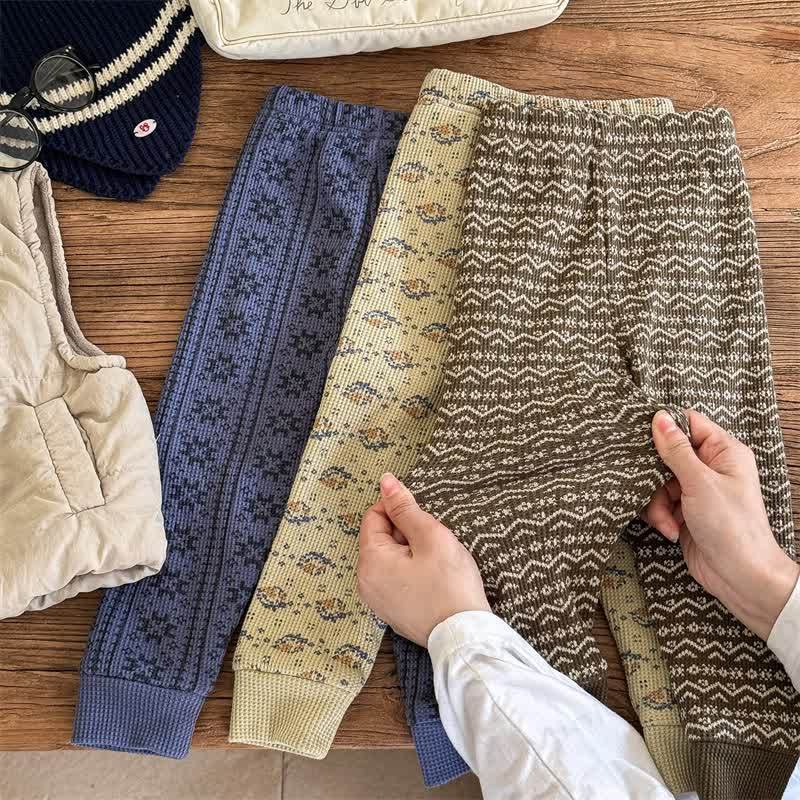 Gamaschen mit Blume für Baby und Kleinkind , Vlies gefüttert - image 2