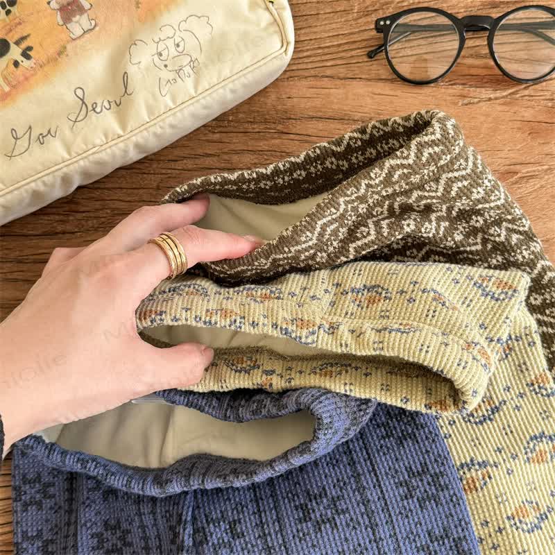 Gamaschen mit Blume für Baby und Kleinkind , Vlies gefüttert - image 7