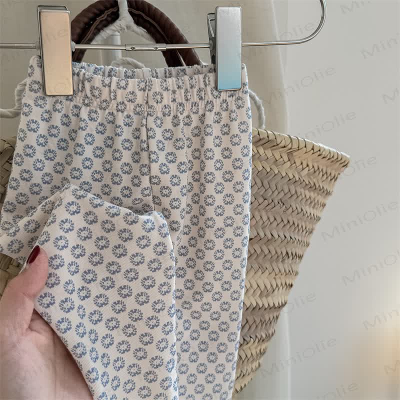 Gamaschen mit Blume für Baby und Kleinkinder - Beige - 8Y - image 3