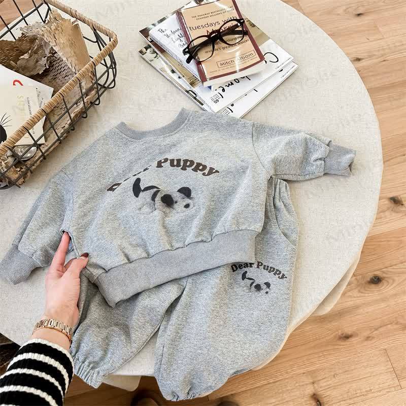 DEAR PUPPY/RABBIT Baby Kleinkind - Tier-2-teiliges Set - Grau - 8Y - image 4