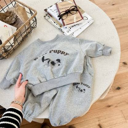 DEAR PUPPY/RABBIT Baby Kleinkind - Tier-2-teiliges Set - Grau - 8Y - image 4