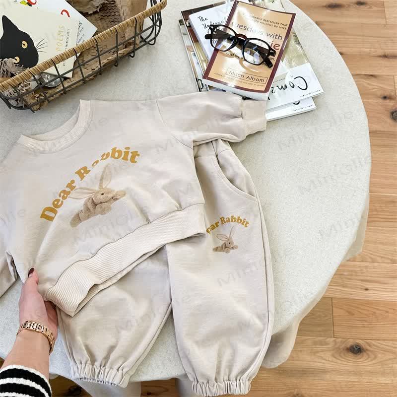 DEAR PUPPY/RABBIT Baby Kleinkind - Tier-2-teiliges Set - Khaki - 8Y - image 6