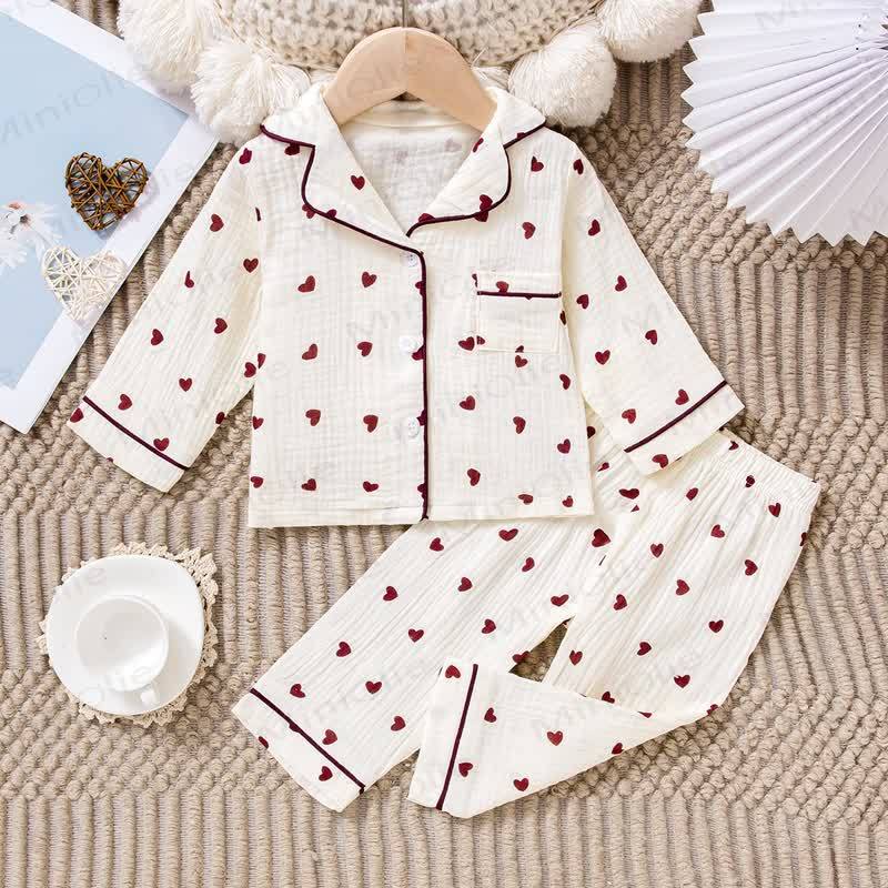 Baby Kleinkind Mädchen Liebe 2-teiliges Set - Burgund - 3-4J - image 3