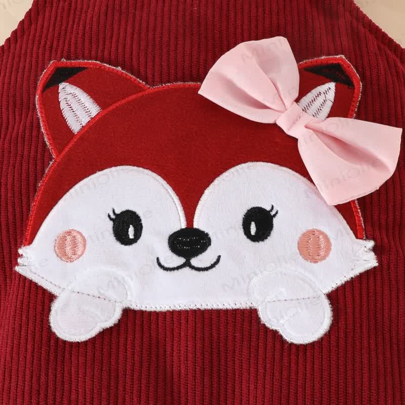 Baby Mädchen Cord mit Bodysuit und Schleife , Liebe mit fliegenden Overalls . - image 21