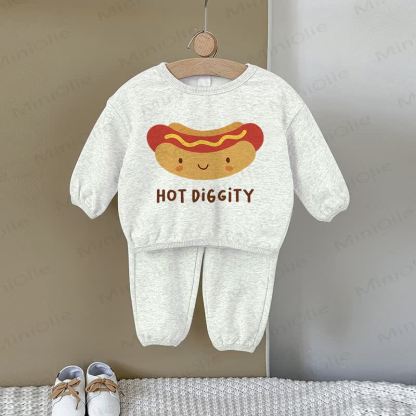 HOT DIGGITY Baby Sweatshirt Set , 2-teilig, Grau - Grau - 2-3J - image 1