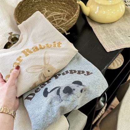 DEAR PUPPY/RABBIT Baby Kleinkind - Tier-2-teiliges Set - image 2