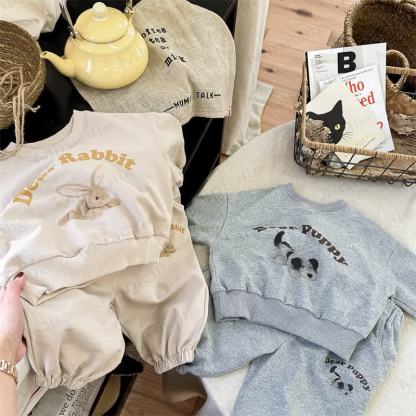 DEAR PUPPY/RABBIT Baby Kleinkind - Tier-2-teiliges Set - image 1