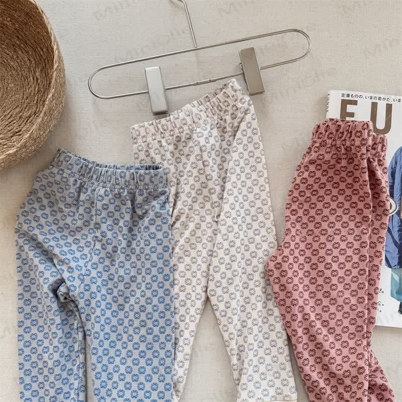 Gamaschen mit Blume für Baby und Kleinkinder - image 1