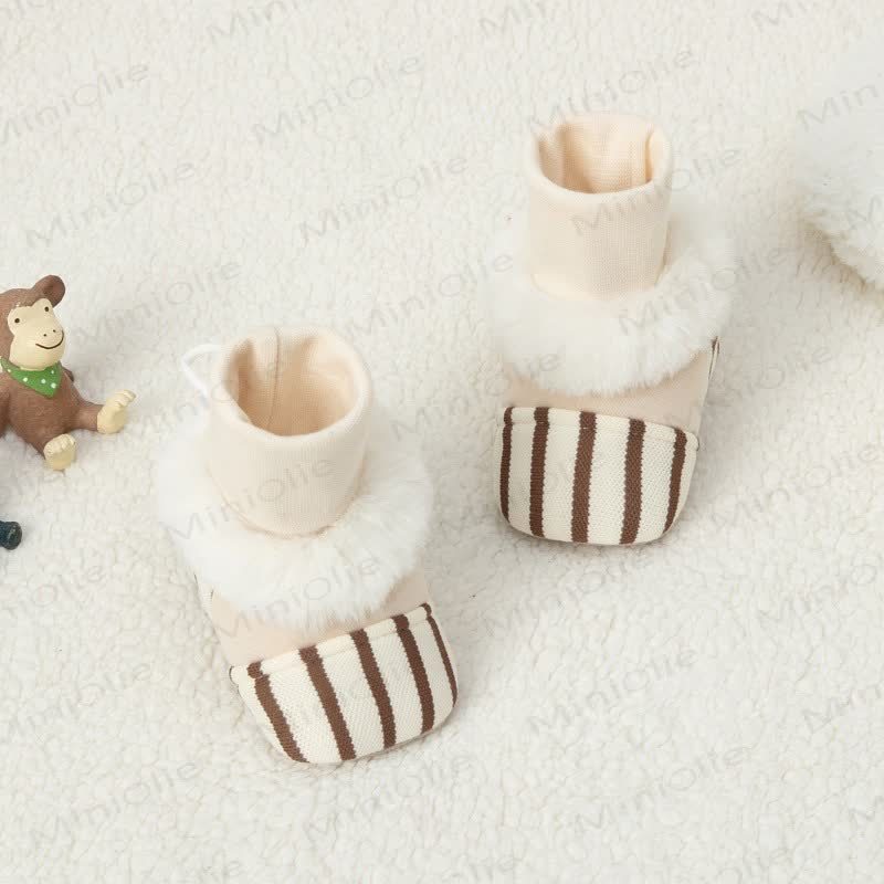 Streifen Baby Schuhe​ - Braun - 6-12M - image 10