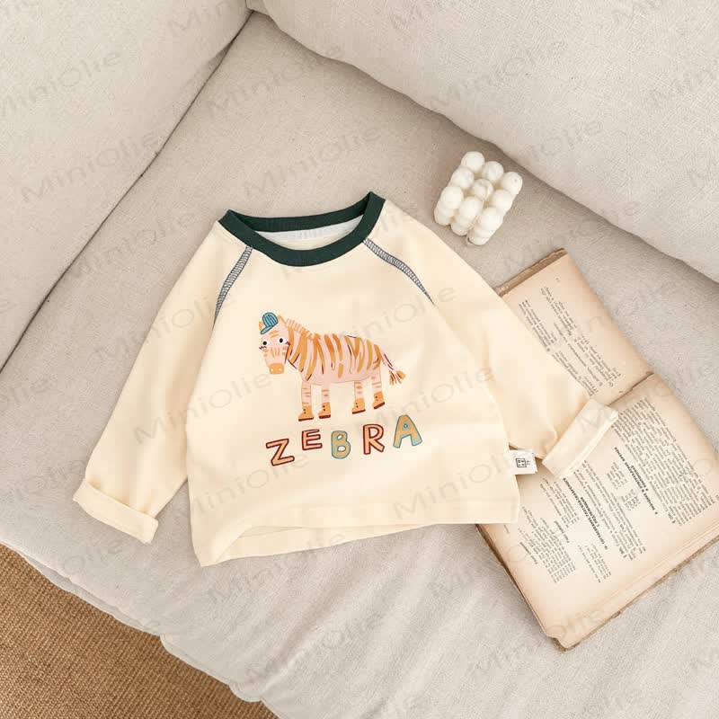 Baby -Jungen-T-Shirt mit Tier - Beige - 3-5J - image 1