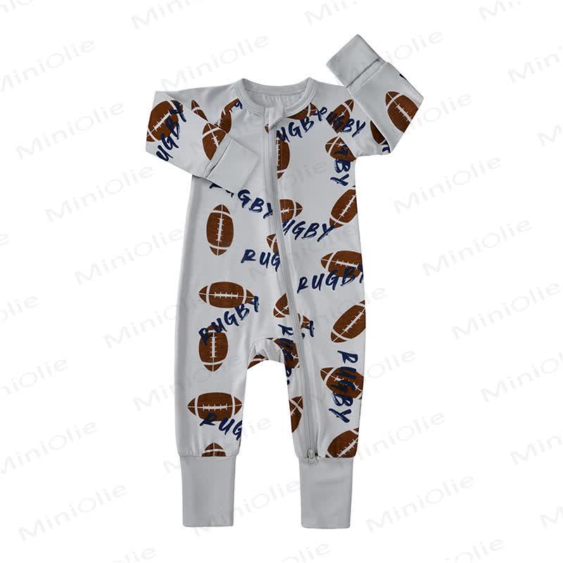 Baby Strampler mit Cartoon-Print - Grau - 18-24M - image 1