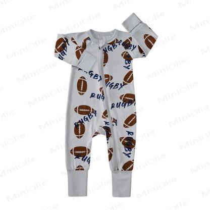 Baby Strampler mit Cartoon-Print - Grau - 18-24M - image 1