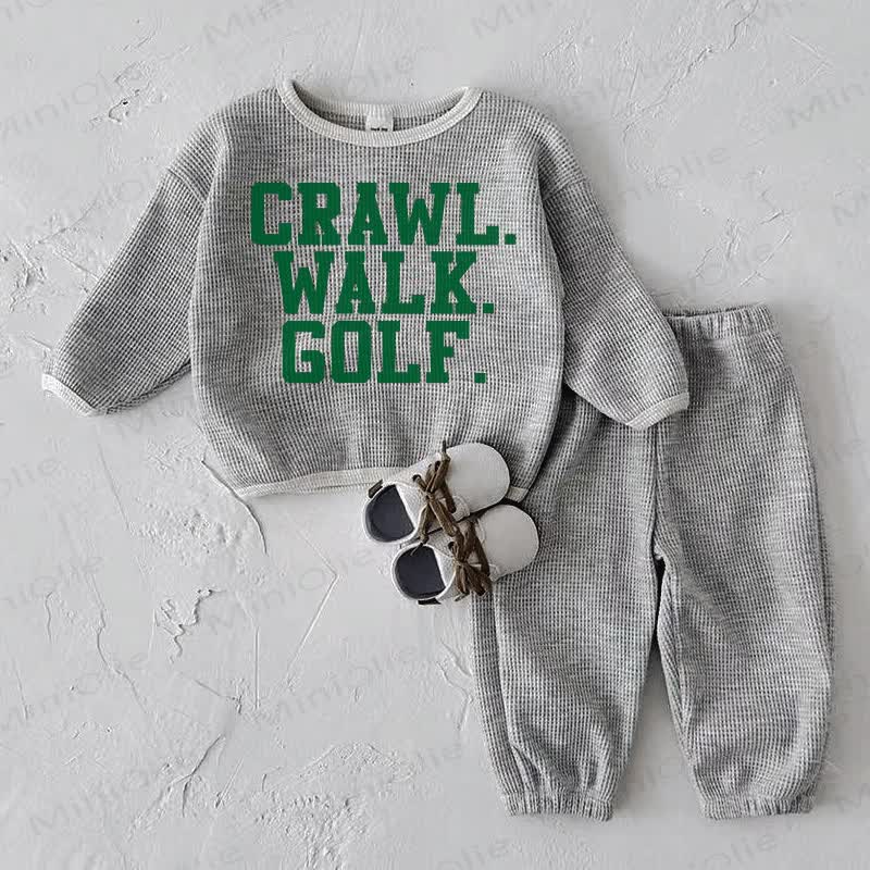 CRAWL. WALK. GOLF. Baby 2-teiliges Set - Grau - 2-3J - image 1