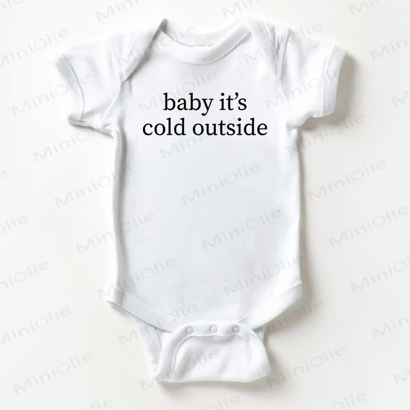 BABY IT'S IST KALT DRAUSSEN Baby Bodysuit in Weiß - Weiß - 18-24M - image 1