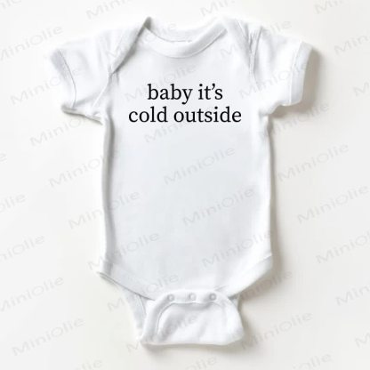BABY IT'S IST KALT DRAUSSEN Baby Bodysuit in Weiß - Weiß - 18-24M - image 1