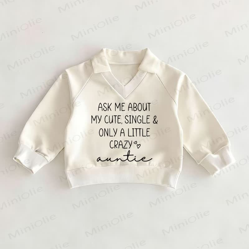 ASK ME ABOUT MY CUTE, EINZELNEN UND EINFACH NUR EIN LITTLE AUNTIE Baby -Polo- Spitze - Weiß - 2-3J - image 1