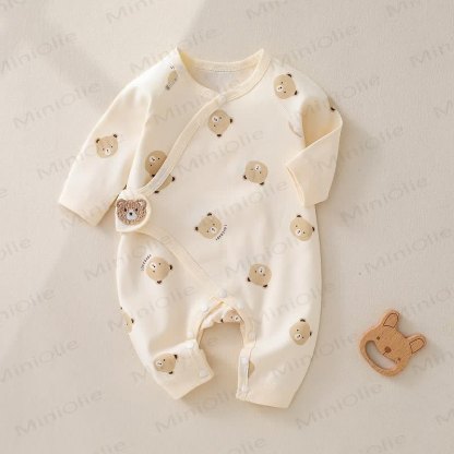  Baby Bär - Strampler mit Beige Pyjama - Beige - 3-6M - image 1