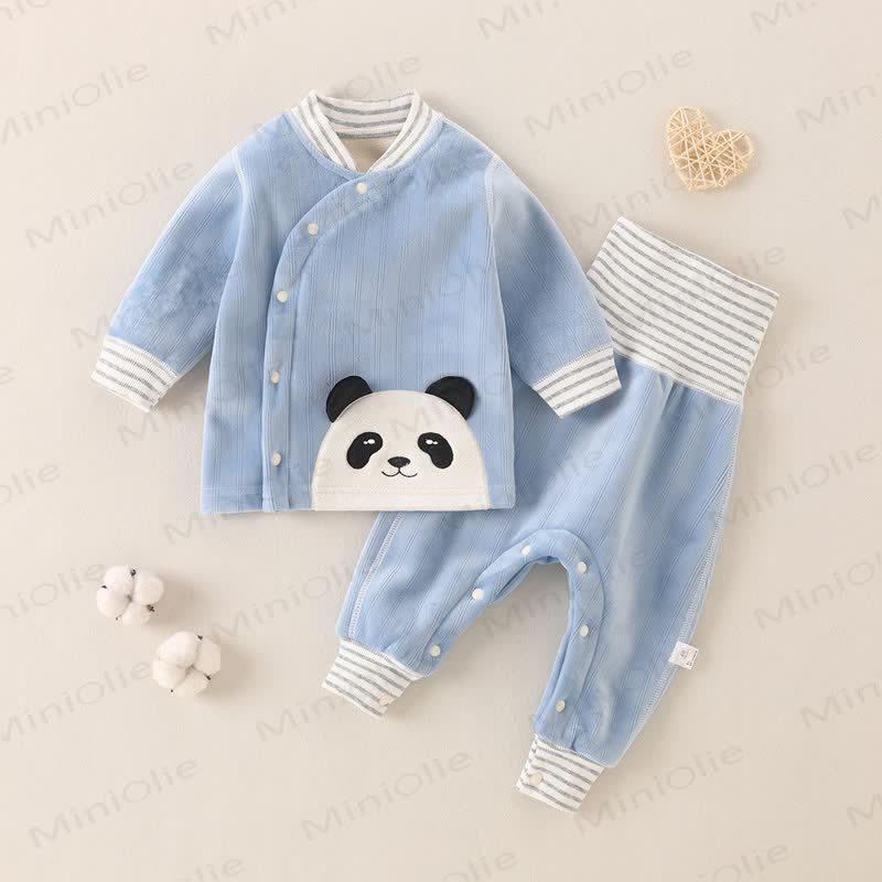 Baby Panda Vlies Pyjama , 2-teiliges Set - Blau - 2-3J - image 2