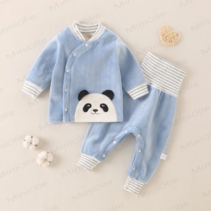 Baby Panda Vlies Pyjama , 2-teiliges Set - Blau - 2-3J - image 2
