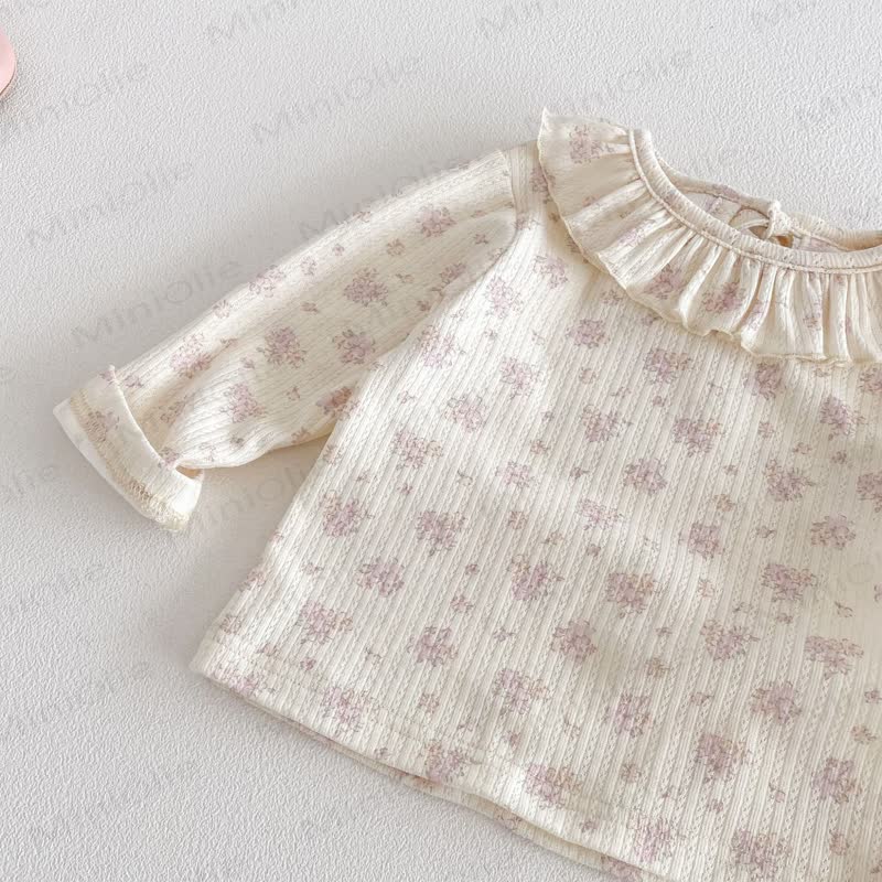 Baby Mädchen - Hase mit Gestickt , Rosa / Beige Overalls - image 12