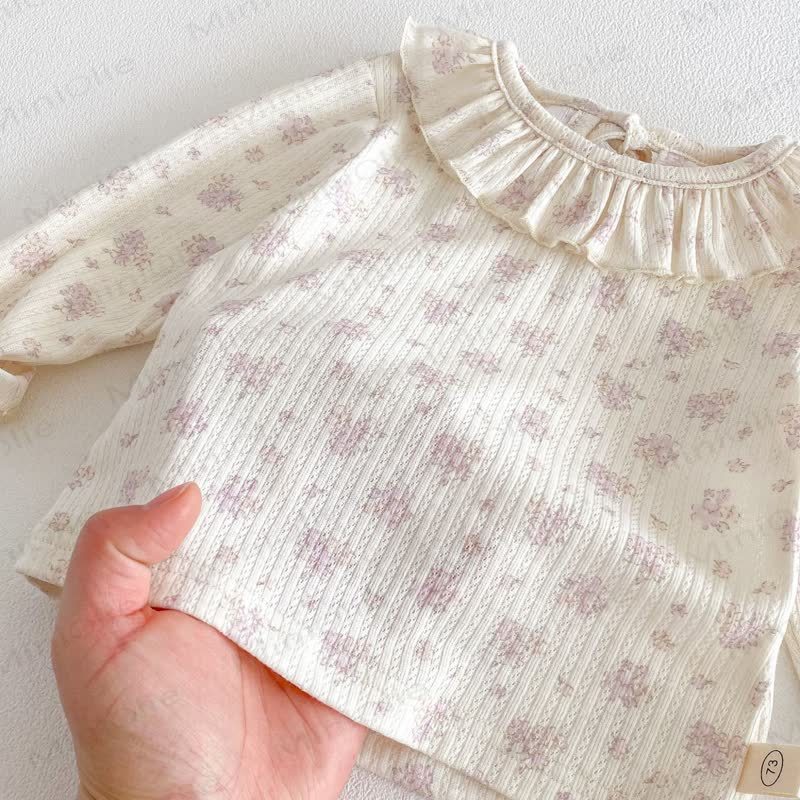 Baby Mädchen - Hase mit Gestickt , Rosa / Beige Overalls - image 13