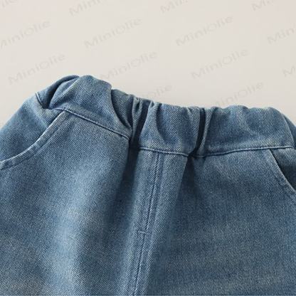 Baby Kleinkind Junge Hunde-Karo - Denim 2-teiliges Set - image 19