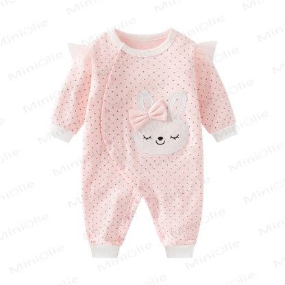 Baby Hase - Strampler mit Schleife - Rosa Punkt - 18-24M - image 6