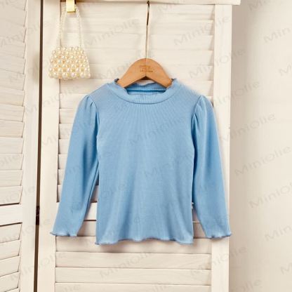 Kleid/ Spitze mit Schleife für Kleinkinder , Einfarbig, für Baby und Kleinkind / Mädchen - Blau Spitze - 4-5J - image 4