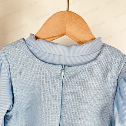 Kleid/ Spitze mit Schleife für Kleinkinder , Einfarbig, für Baby und Kleinkind / Mädchen - image 10
