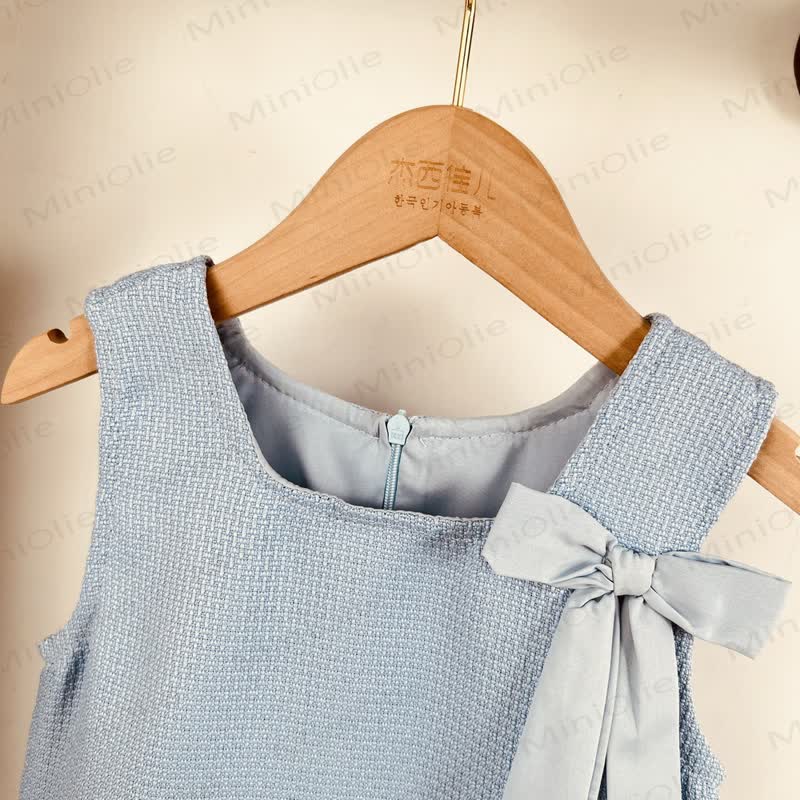 Kleid/ Spitze mit Schleife für Kleinkinder , Einfarbig, für Baby und Kleinkind / Mädchen - image 11