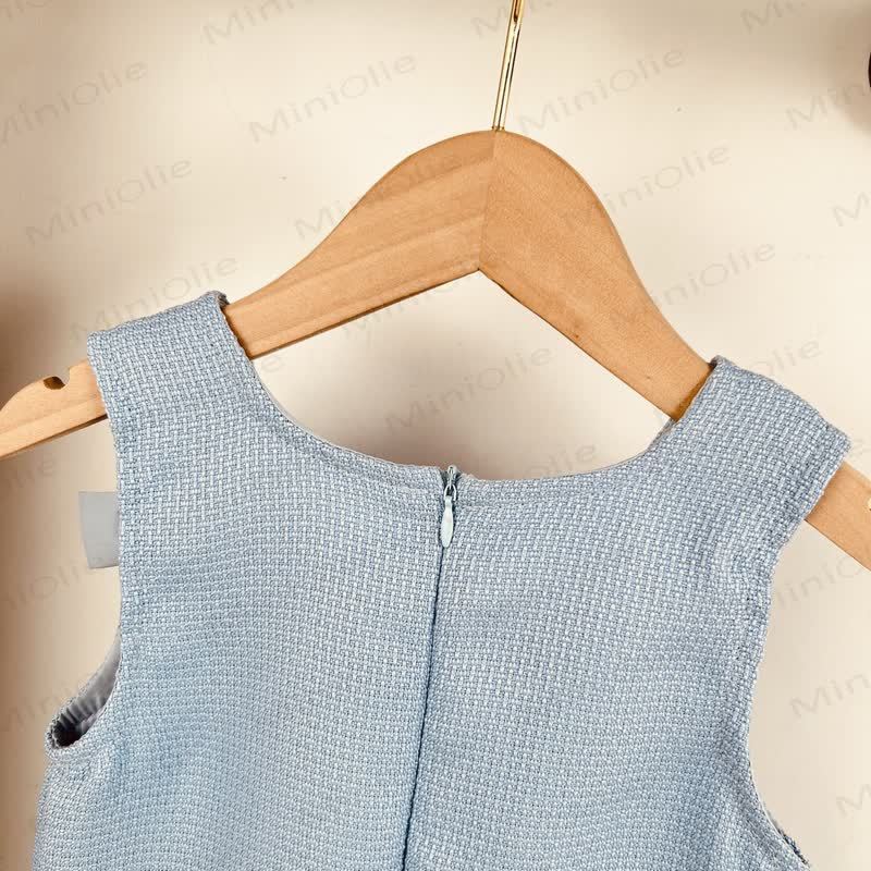 Kleid/ Spitze mit Schleife für Kleinkinder , Einfarbig, für Baby und Kleinkind / Mädchen - image 13