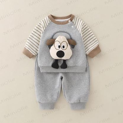 Baby Kleinkind Tier -Tier-2-teiliges Set - Grauer Hund - 3-5J - image 1