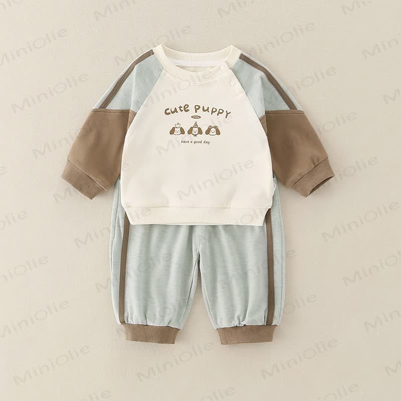 Baby Kleinkind Tier -Tier-2-teiliges Set - Kaffee Spleißen Hund - 3-5J - image 6