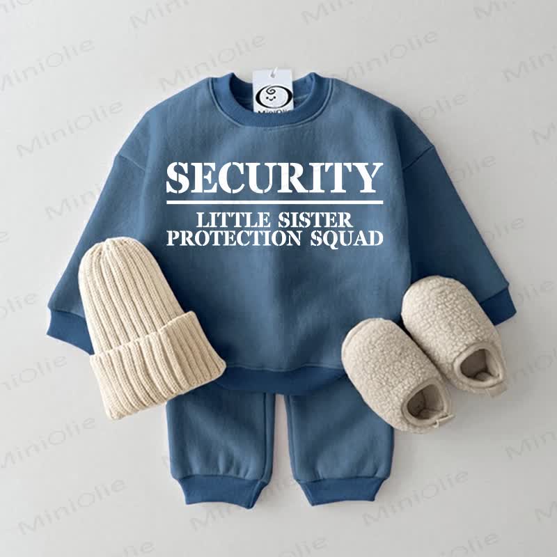 SICHERHEITS-SCHWESTER - SECURITY LITTLE SISTER PROTECTION SQUAD Baby 2-teiliger Sportanzug - Blau - 2-3J - image 1