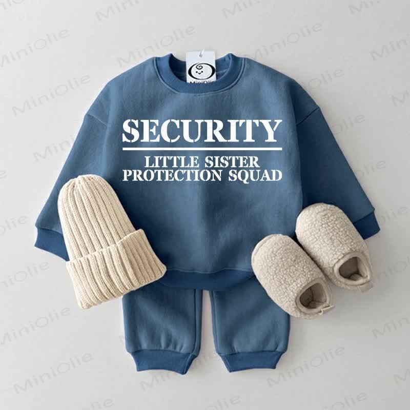 SICHERHEITS-SCHWESTER - SECURITY LITTLE SISTER PROTECTION SQUAD Baby 2-teiliger Sportanzug - Blau - 2-3J - image 1