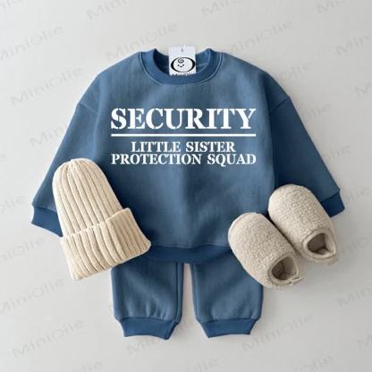 SICHERHEITS-SCHWESTER - SECURITY LITTLE SISTER PROTECTION SQUAD Baby 2-teiliger Sportanzug - Blau - 2-3J - image 1