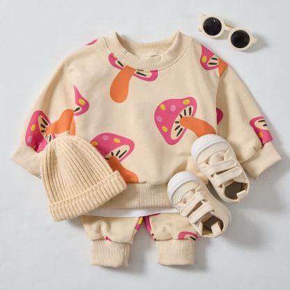 Baby Beige Rosa Pilz 2-teiliges Set - image 3