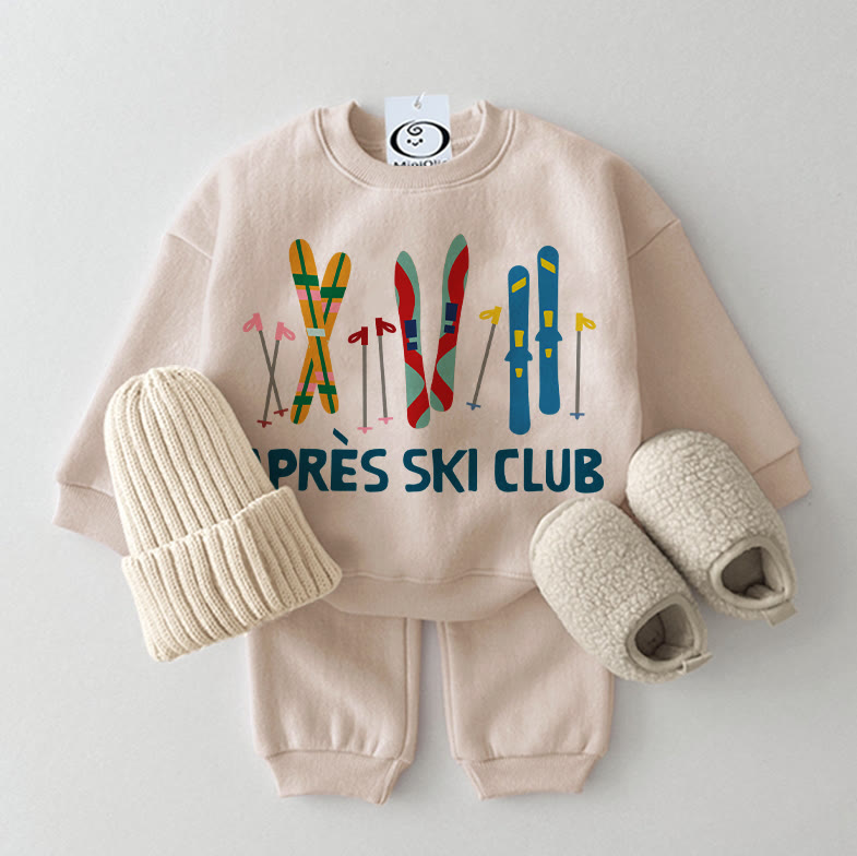 APRES SKI CLUB Baby Sweatshirt Set , 2-teilig , Beige - Beige - 2-3J - image 1