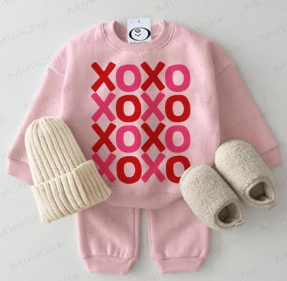 XOXO XOXO Baby Sweatshirt Set , 2-teilig , Rosa - Rosa - 2-3J - image 1