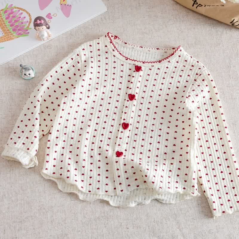 Herz -T-Shirt für Kleinkind - Beige - 8Y - image 3