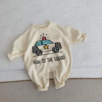 NEW TO THE SQUAD: Beige Baby Kleinkind Auto Strampler - Beige - 2-3J - image 1