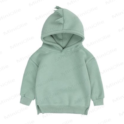 Baby Dinosaurier-Hoodie in Einfarbig - Grün - 3-4J - image 3