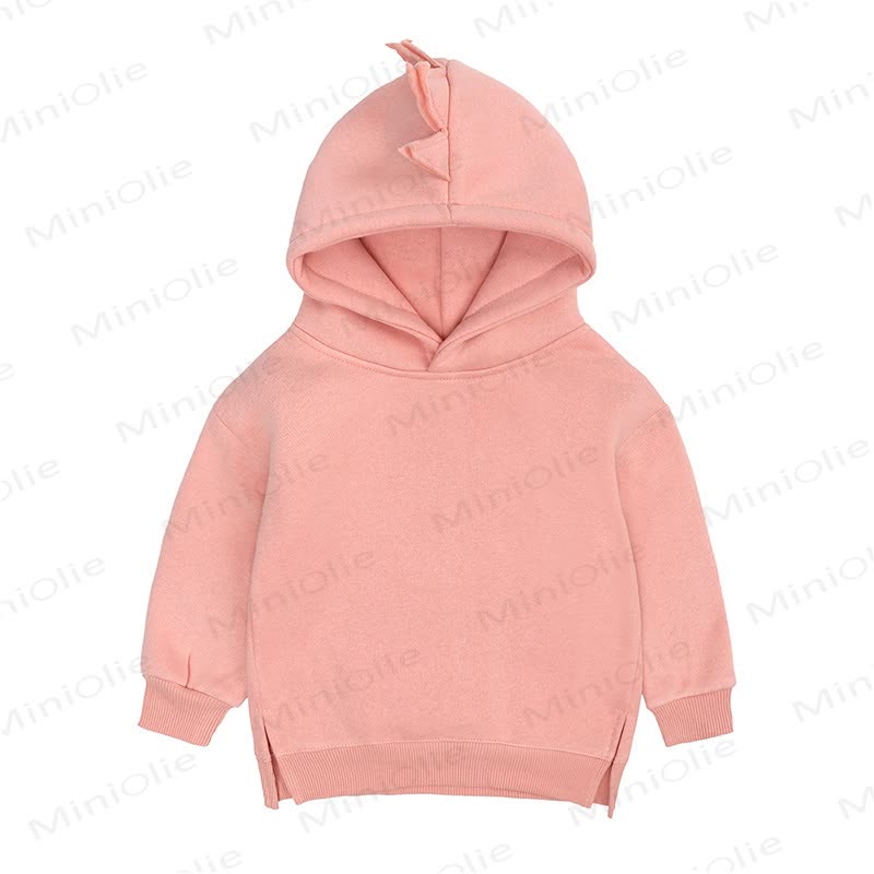 Baby Dinosaurier-Hoodie in Einfarbig - Rosa - 3-4J - image 4
