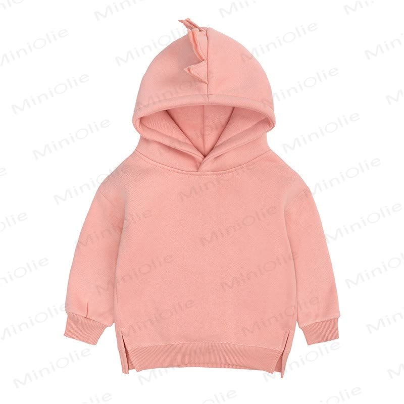 Baby Dinosaurier-Hoodie in Einfarbig - Rosa - 3-4J - image 4